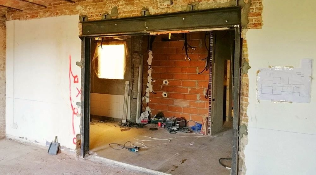 CÓMO SUSTITUIR MUROS DE CARGA POR VIGAS Y SUS RIESGOS